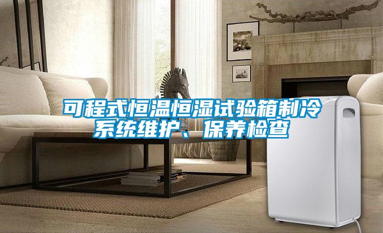 可程式恒溫恒濕試驗(yàn)箱制冷系統(tǒng)維護(hù)、保養(yǎng)檢查