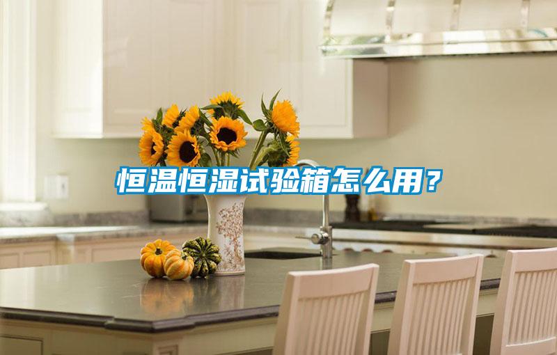 恒溫恒濕試驗(yàn)箱怎么用？
