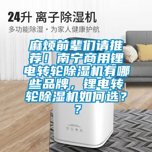 麻煩前輩們請(qǐng)推薦！南寧商用鋰電轉(zhuǎn)輪除濕機(jī)有哪些品牌，鋰電轉(zhuǎn)輪除濕機(jī)如何選？？